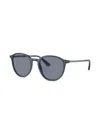 Giorgio Armani Round-frame Sunglasses In Blue