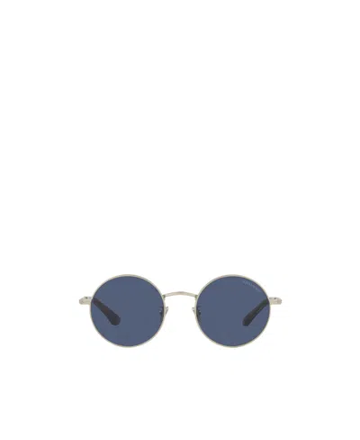 Giorgio Armani Round Frame Sunglasses In Blue