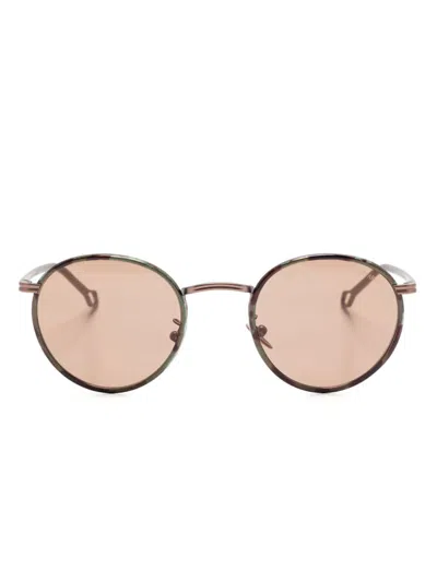 Giorgio Armani Sonnenbrille Mit Rundem Gestell In Braun
