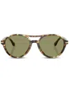 Giorgio Armani Round-frame Sunglasses In Brown