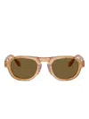 Giorgio Armani Round-frame Sunglasses In Brown