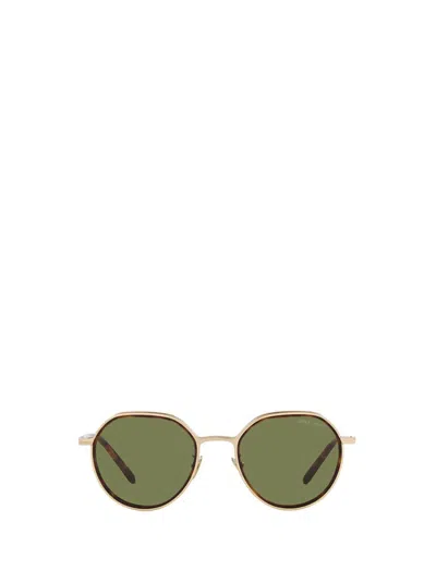 Giorgio Armani Round Frame Sunglasses In Gold