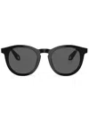 Giorgio Armani Round-frame Sunglasses In Schwarz