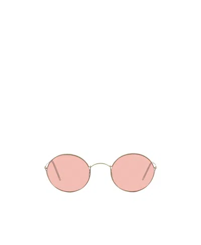 Giorgio Armani Round Full-frame Sunglasses In Nude