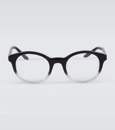 Giorgio Armani Round Glasses In 0