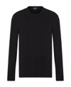 Giorgio Armani Viscose Blend T-shirt In Black