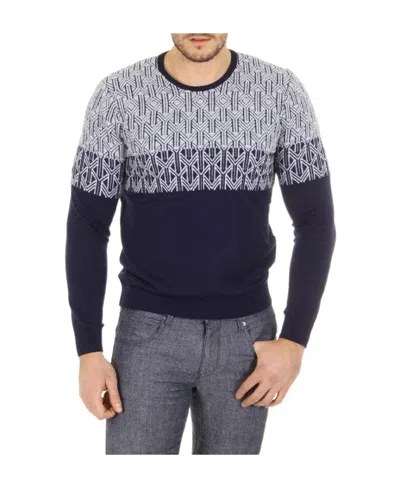 Giorgio Armani Round-neck Long-sleeved Knitted Sweater In Black