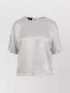 Giorgio Armani Ash Grey Shirt With Discreet Rear Zip Fastening In Purple