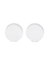 Giorgio Armani Round Polished Cufflinks In Silver