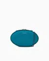 Giorgio Armani Round, Satin Clutch Bag In Green