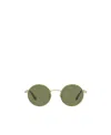 Giorgio Armani Round Sunglasses In Green