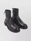 Giorgio Armani Ankle-length Monobloc Rubber Outsole Boots In Black