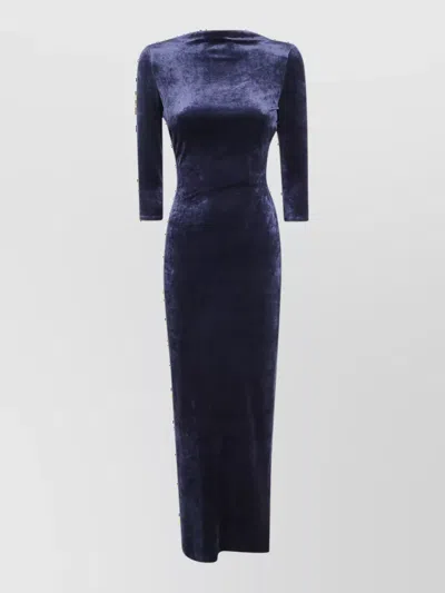 Giorgio Armani Dress Woman Color Black In Blue