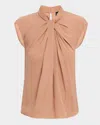 Giorgio Armani Blouse In Washed Silk Double Georgette