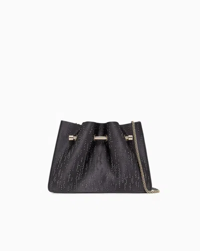 Giorgio Armani Satin And Crystal Clutch Bag