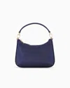 Giorgio Armani Satin And Rhinestone La Prima Mini Handbag In Blue