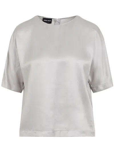 Giorgio Armani Fsc Viscose Cupro Shirt Clothing In Multi