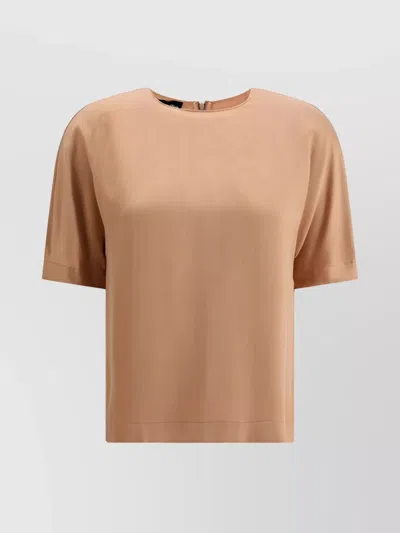 Giorgio Armani Women Satin Top In Pink