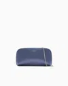Giorgio Armani Satin Horizontal La Prima Clutch Bag In Gray