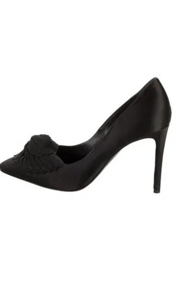Pre-owned Giorgio Armani Satin Pumps In Black