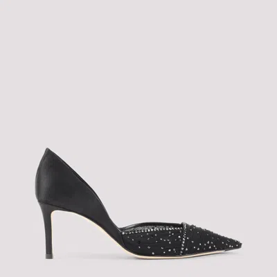 Giorgio Armani Satin Stiletto Heel In Black