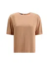 Giorgio Armani Satin Top In Red Clay