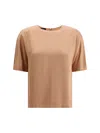 Giorgio Armani Satin Top In Red Clay