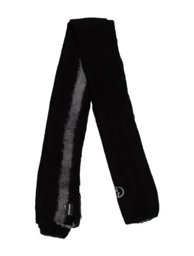 Pre-owned Giorgio Armani Scarf In Black