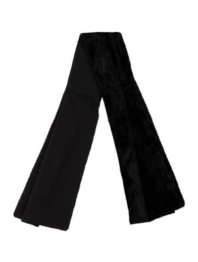 Pre-owned Giorgio Armani Scarf In Black