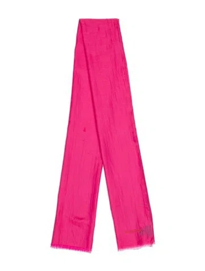 Pre-owned Giorgio Armani Scarf W/ Tags In Pink