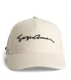 Giorgio Armani Script Logo Baseball Cap In Beige