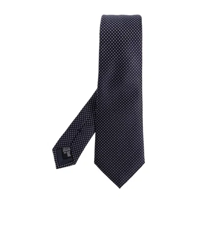 Giorgio Armani Self Tie Tie In Black