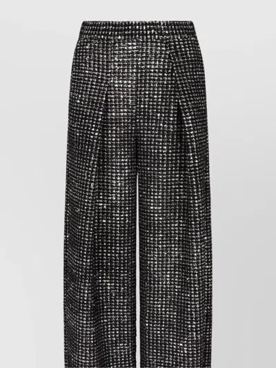 GIORGIO ARMANI SEQUIN FLUID TROUSERS WIDE LEG