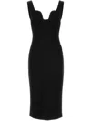 Giorgio Armani Stretch Jersey Body-con Midi Dress In Black