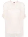 Giorgio Armani Semi-transparente Bluse In Rosa