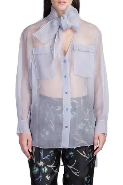 GIORGIO ARMANI GIORGIO ARMANI SHEER ORGANZA SHIRT