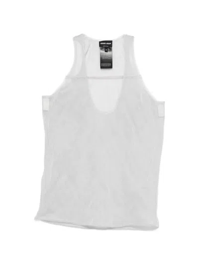 Giorgio Armani Sheer Vest In Gray