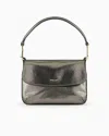 Giorgio Armani Shimmering Nubuck Small Baguette Bag  La Prima Soft In Black