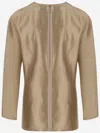 Giorgio Armani Golden Shiny Effect Silk Top