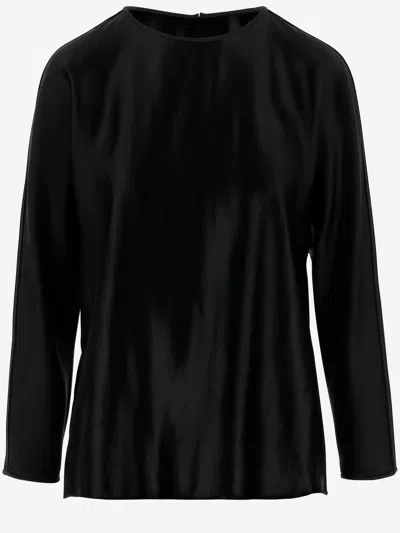 GIORGIO ARMANI GIORGIO ARMANI SHINY EFFECT SILK SWEATER