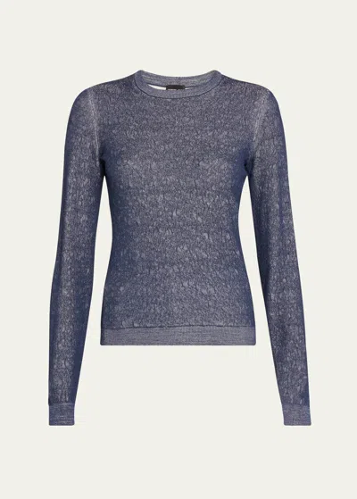 GIORGIO ARMANI SHINY VISCOSE KNIT TOP