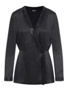 Giorgio Armani Asymmetrical Jacket In Black