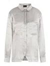 Giorgio Armani Printed Silk Satin Shirt