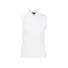 Giorgio Armani Draped Silk Shirt With High Collar In White