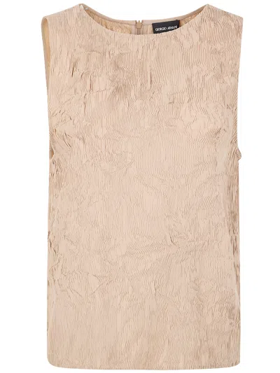 Giorgio Armani Shirt In Brown