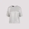 Giorgio Armani Ash Grey Shirt With Discreet Rear Zip Fastening In Ash