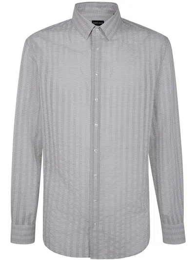 Giorgio Armani Shirt In Blue