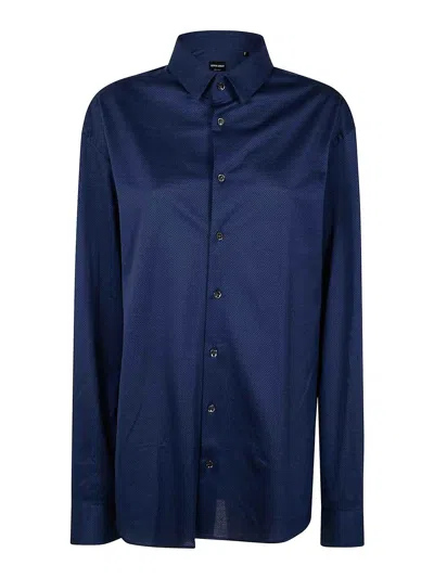 GIORGIO ARMANI CAMISA - AZUL
