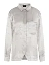 Giorgio Armani Silk Shirt In Grey