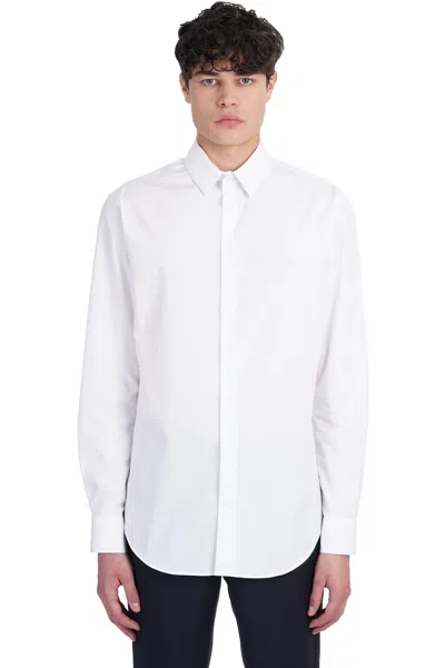 GIORGIO ARMANI SHIRT IN WHITE COTTON